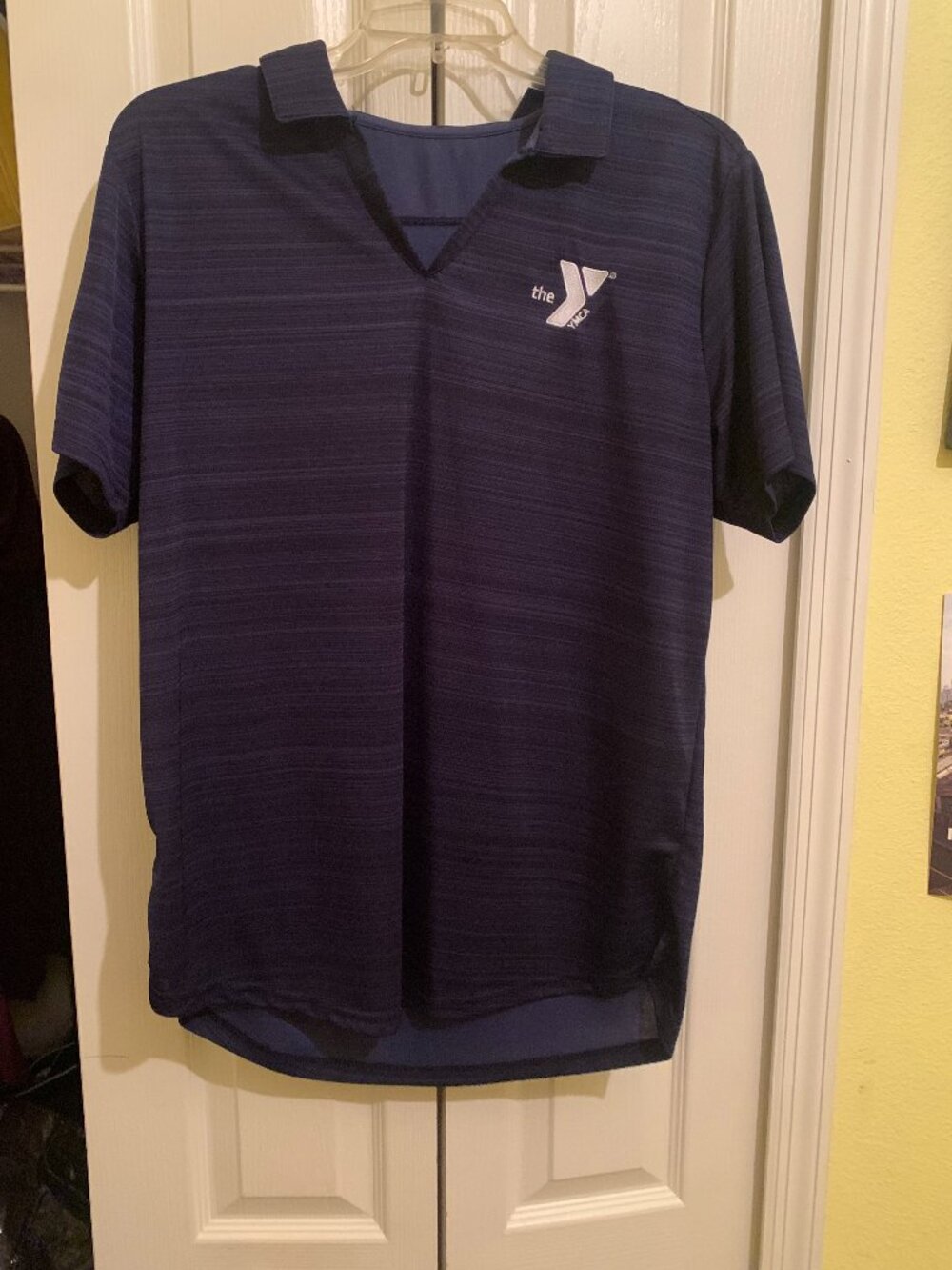 YMCA Navy Blue Athletic Polo Performance Top